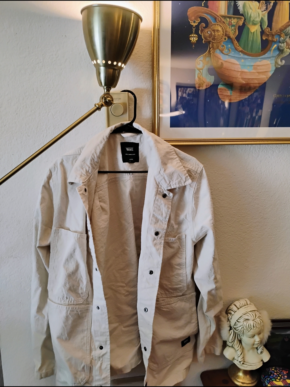 Vans Men’s Cream Field Jacket Size L